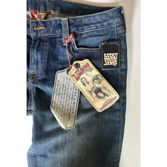 Lucky Brand Jeans Womens Size 14/32 Raw Hem Lola Boot Cut Fits 32x31 - Picture 3 of 7